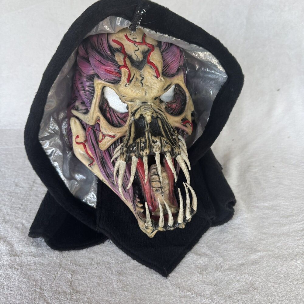 Vintage 1987 Be Something Studios Monster Alien Horror Halloween Mask Hood RARE